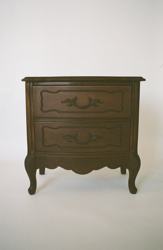 Pair of Vintage Two-Drawer Nightstands