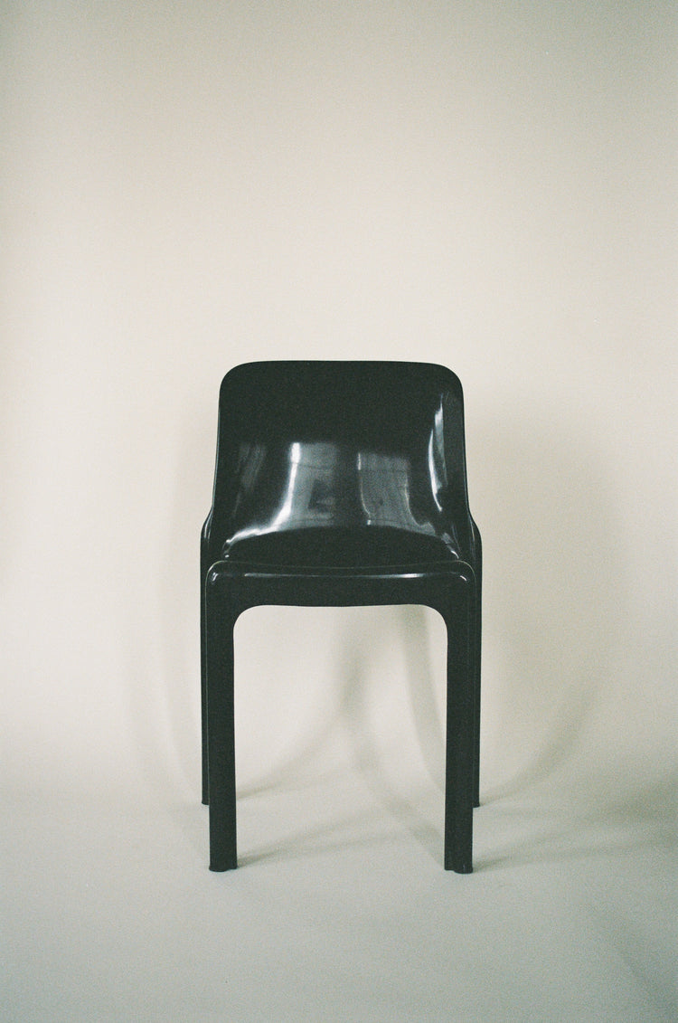 Set of Four Vintage Stacking Chairs by Vico Magistretti for Artemide