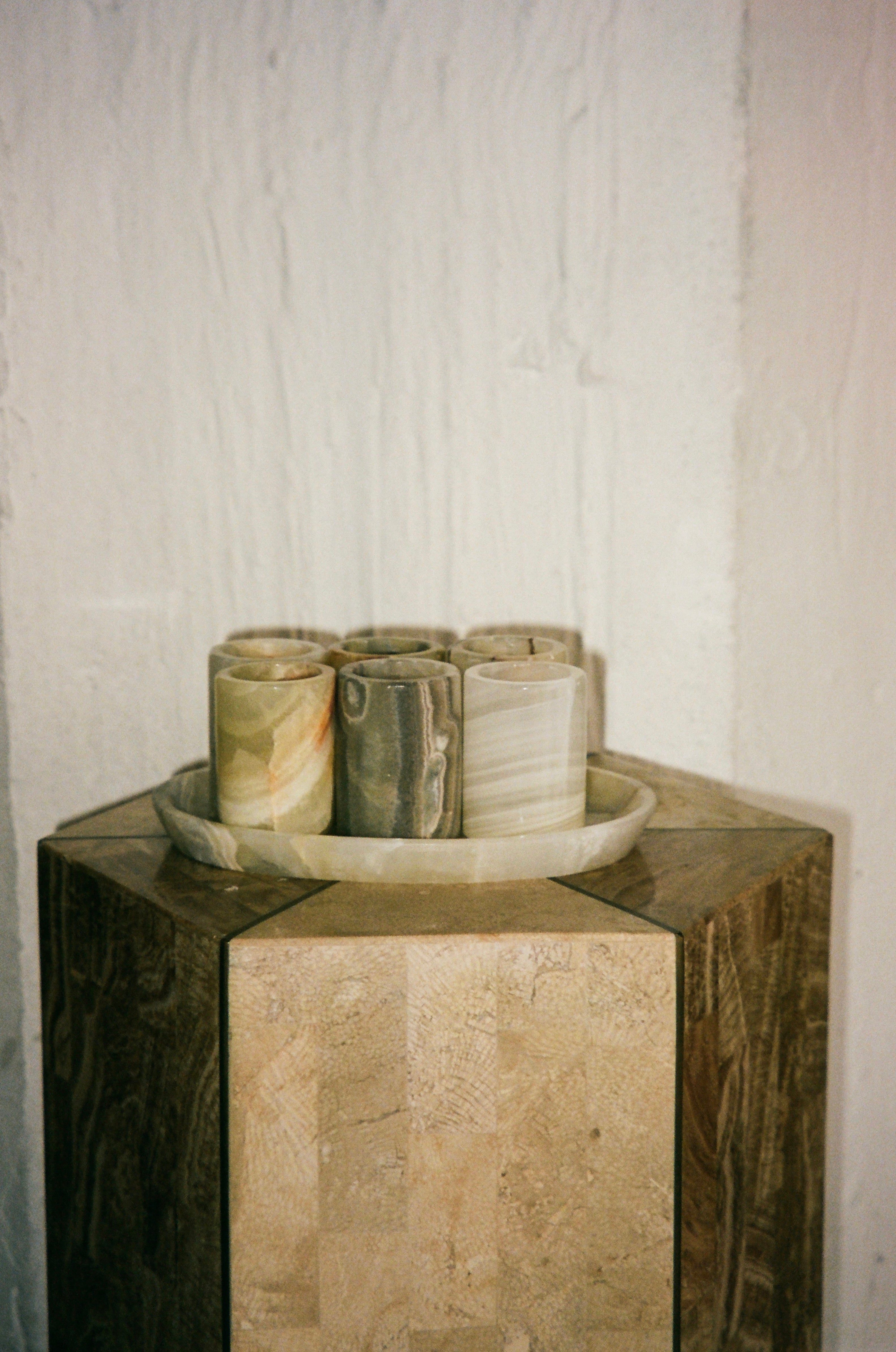 Handcrafted Onyx Shot Glass Set