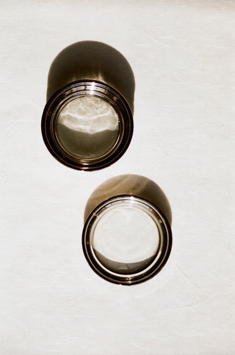 Vintage Glass Coaster Set of Four