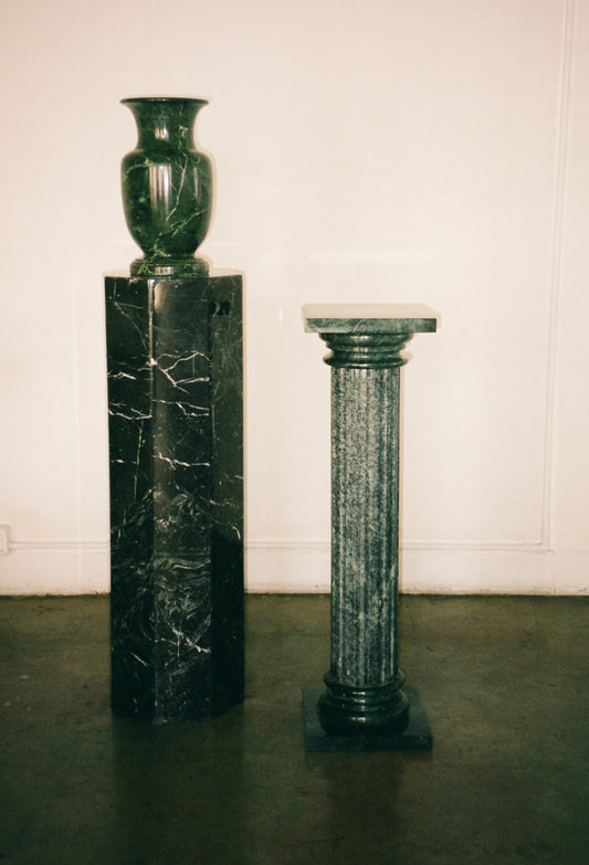 Verde Indio Marble Pedestal