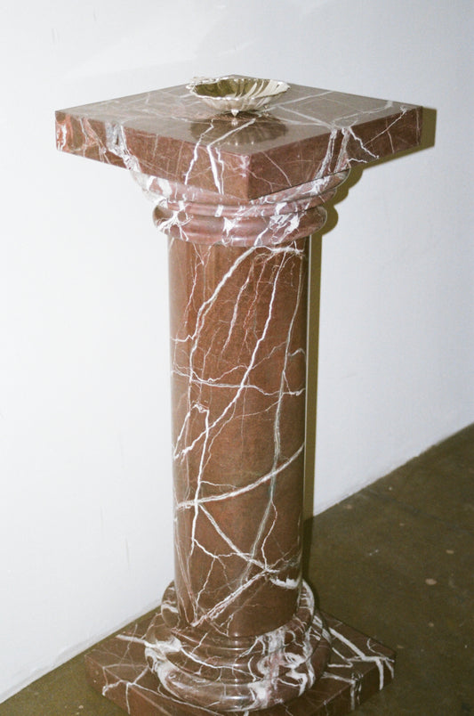 Rosso Levanto Marble Pedestal