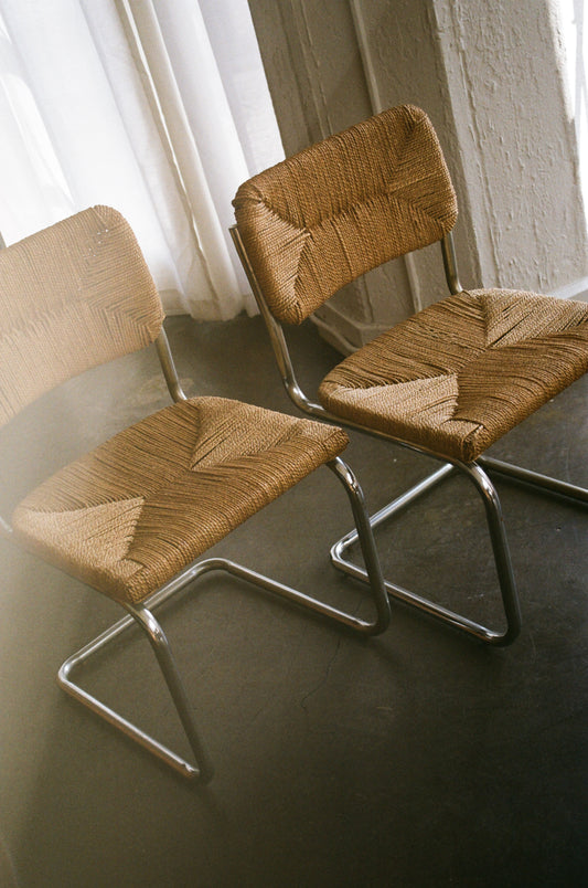 Woven Cord Cantilever Seating - 3 Available