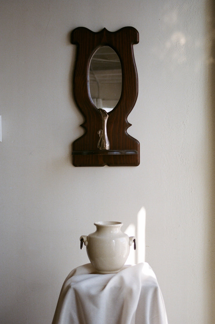 Contemporary Cream Glazed Vase