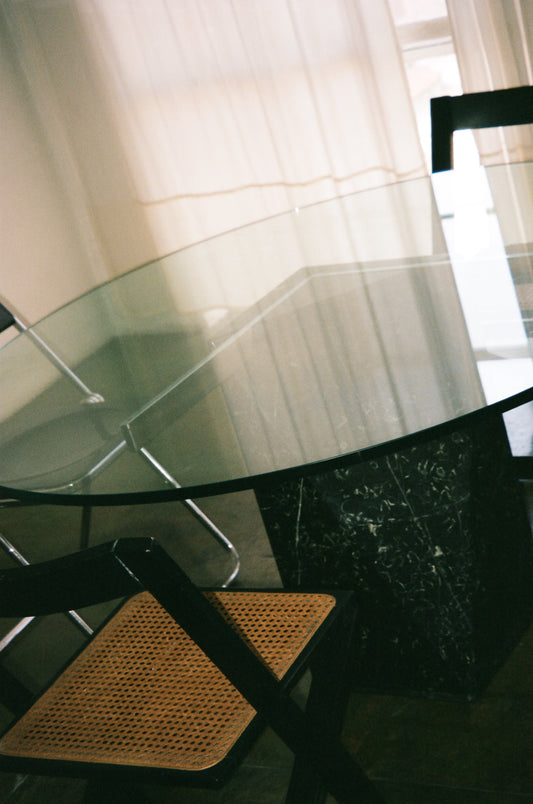 Black Marble 'Nero Marquina' Dining Table