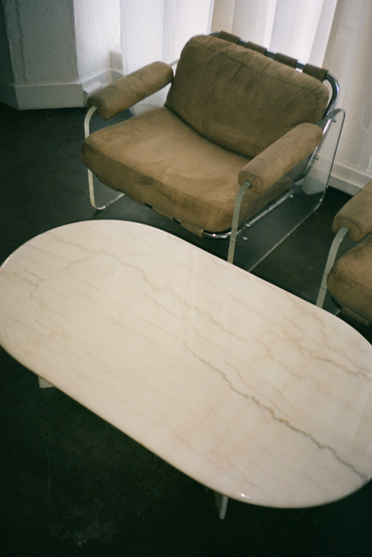 Oval Marble Coffee Table