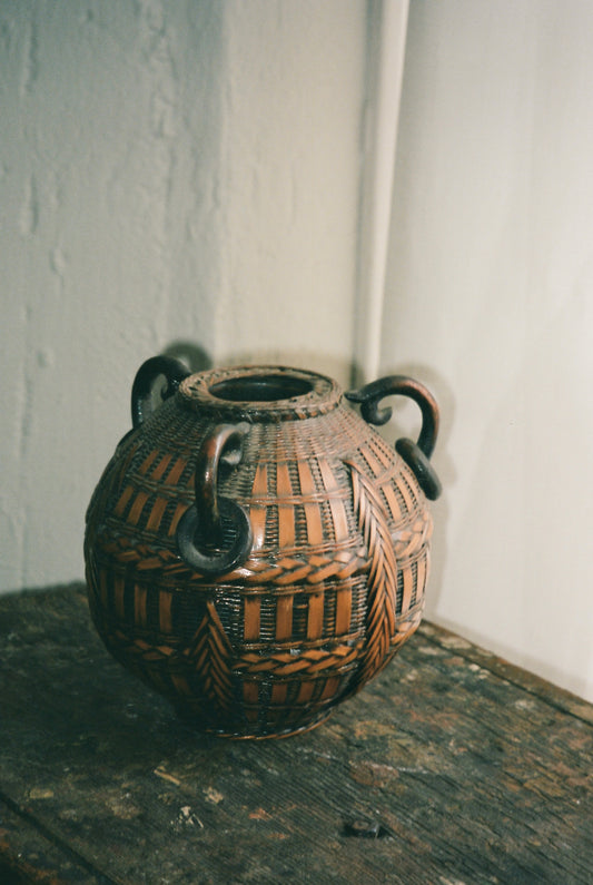 Antique Japanese Woven Basket