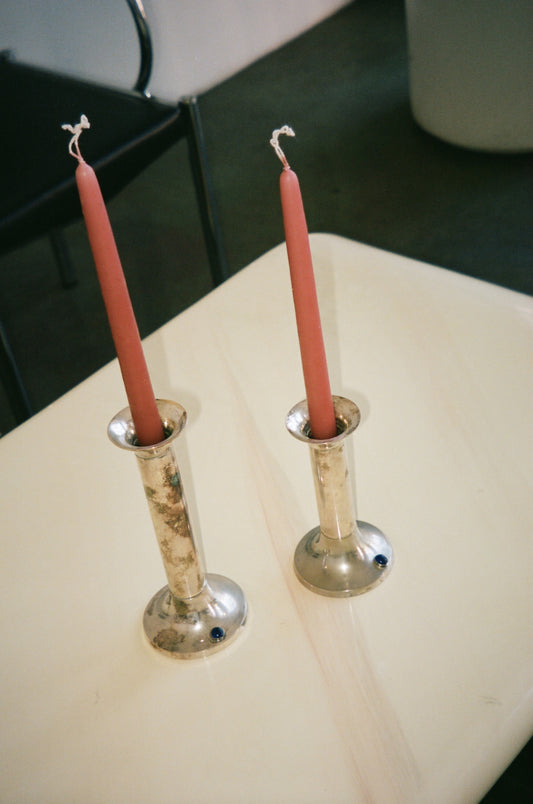 Pair of Vintage Silver Plated Candle Sticks