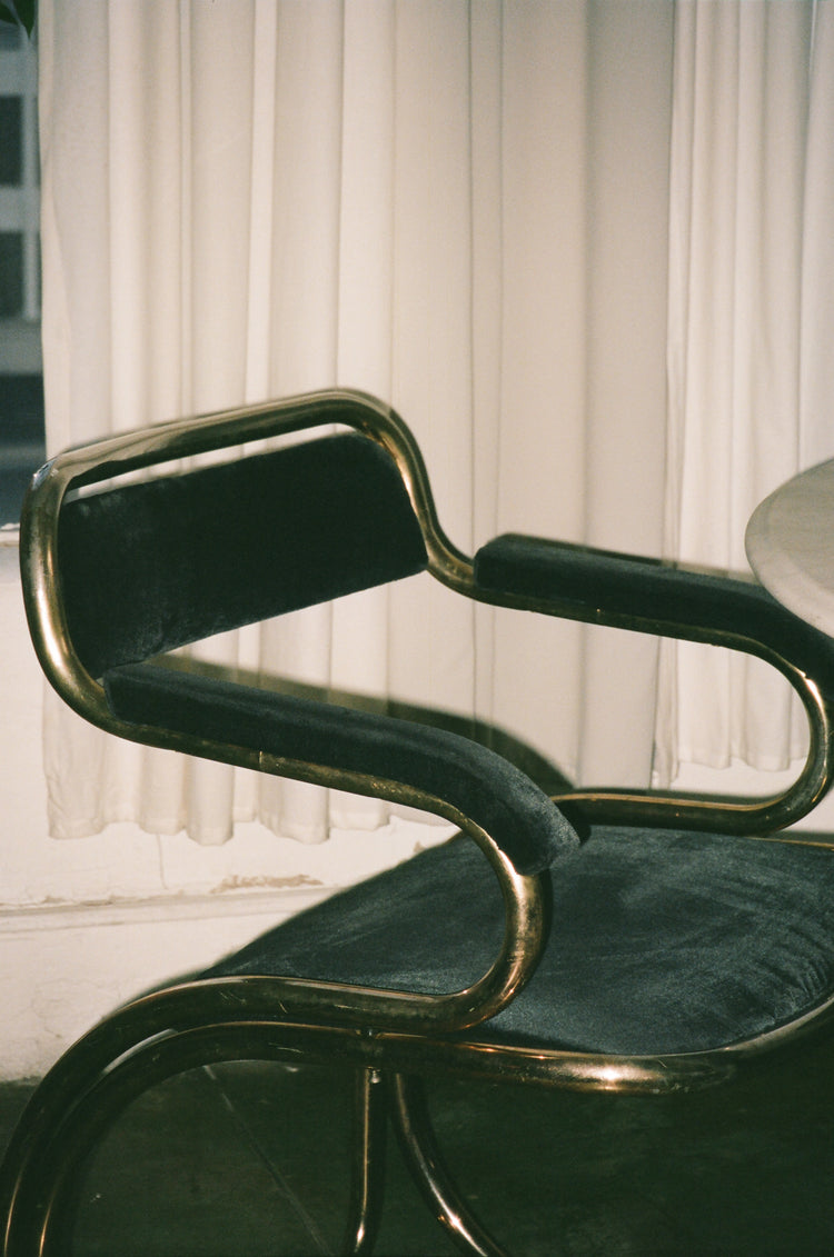 Pair of Reverse Cantilever Armchairs in the Style of Gastone Rinaldi