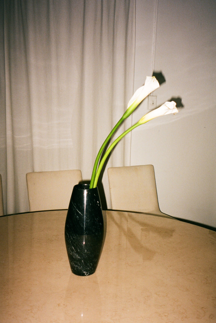 Vintage Nero Marble Vase