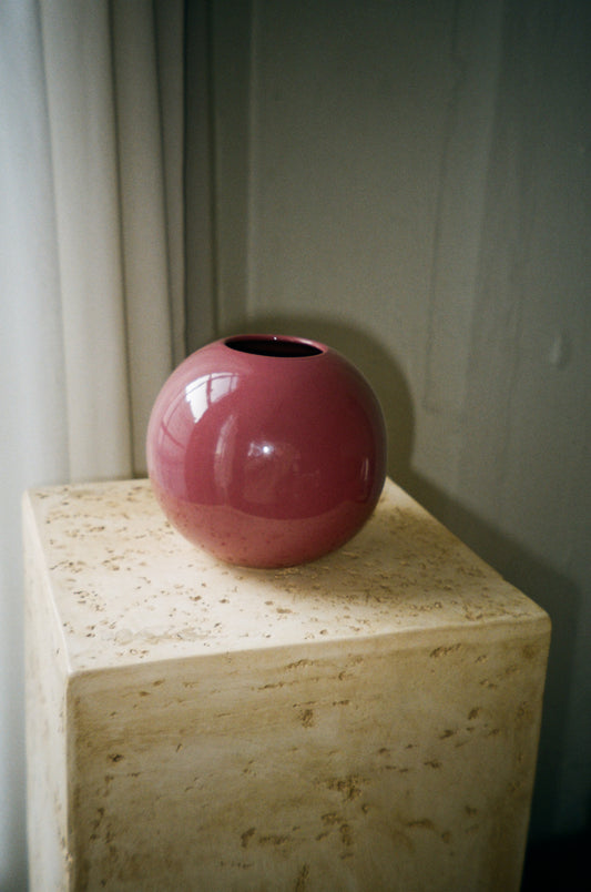 Spherical Mauve Bud Vase