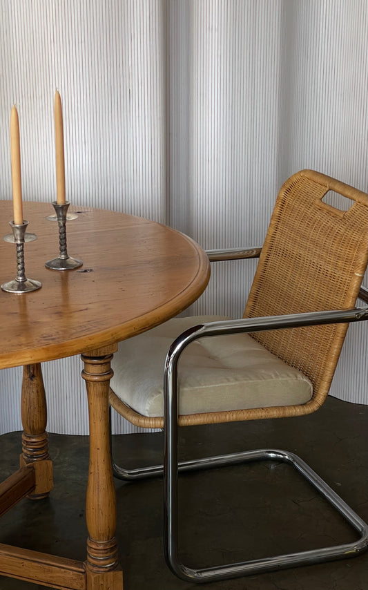 Harvey Probber Style Cane and Chrome Dining Chairs 4 Available - Priced Individually